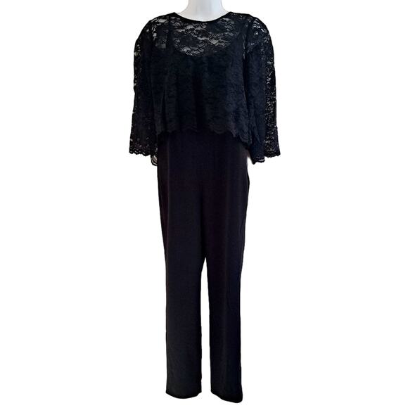Cremieux Lace Sleeveless Jumpsuit Set - Picture 1 of 11